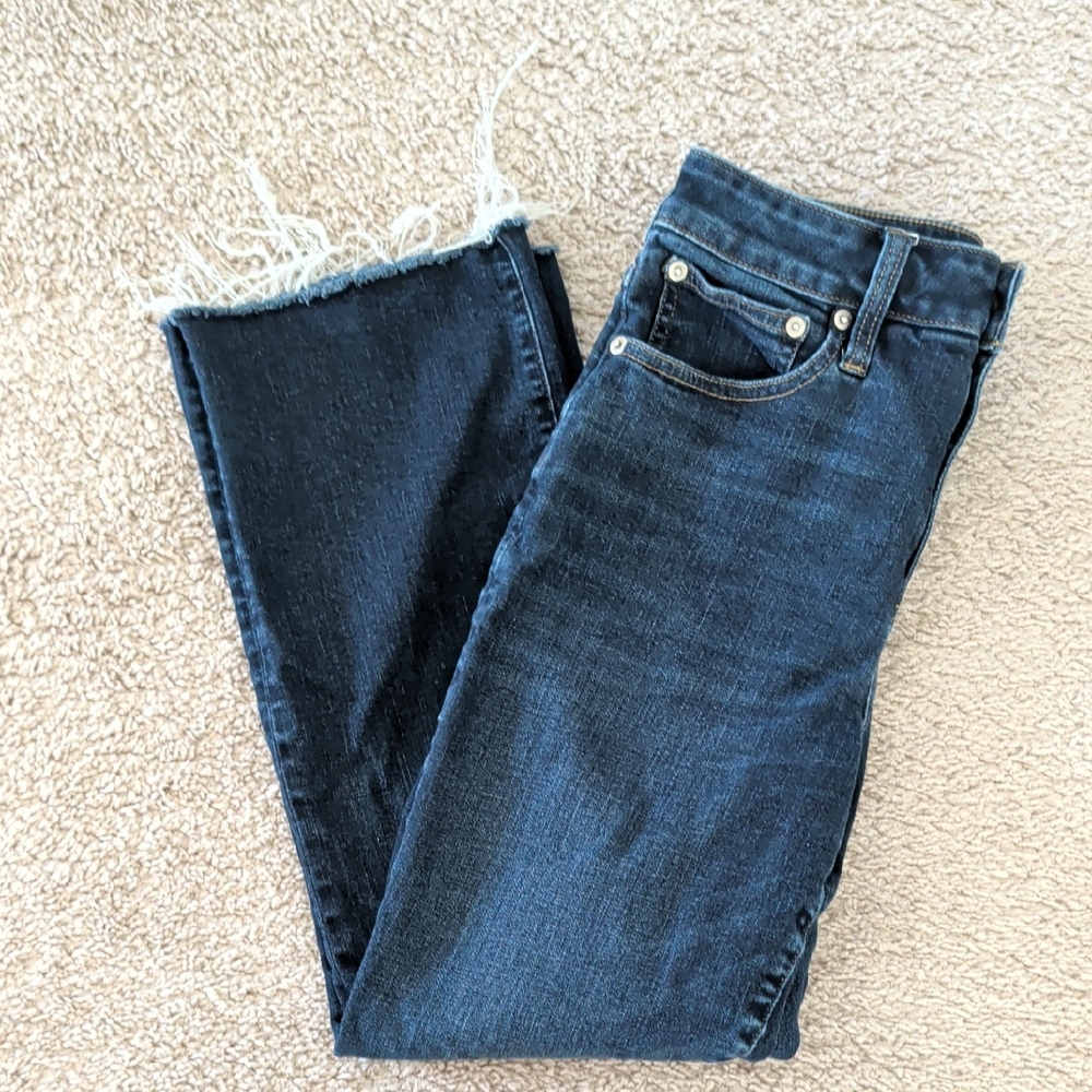 J. Crew Dark Blue Ankle Jeans